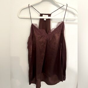 Cami NYC Racer silk cami top